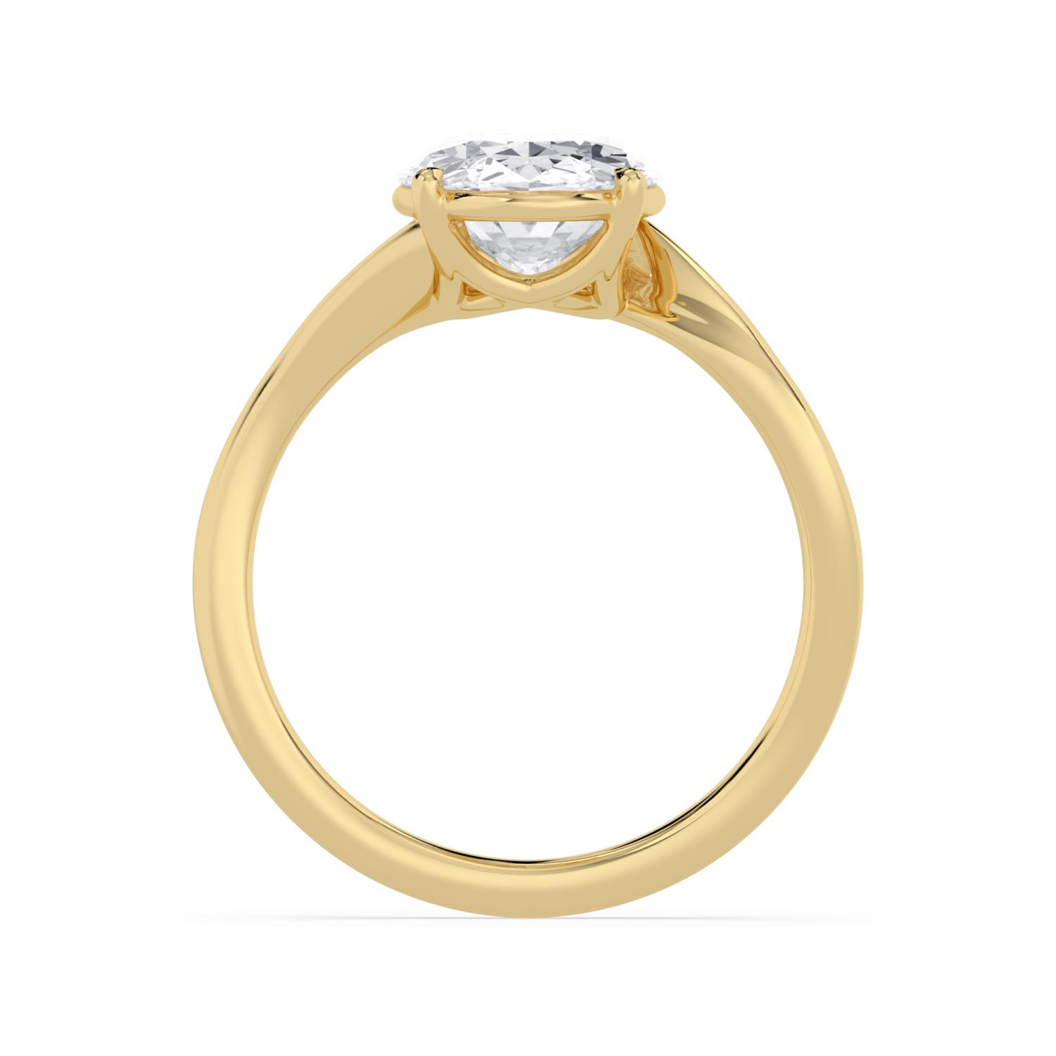 18K Yellow Gold Lab Grown Diamond ENGAGEMENT RINGS 3.00 ctw ER00007OV-3