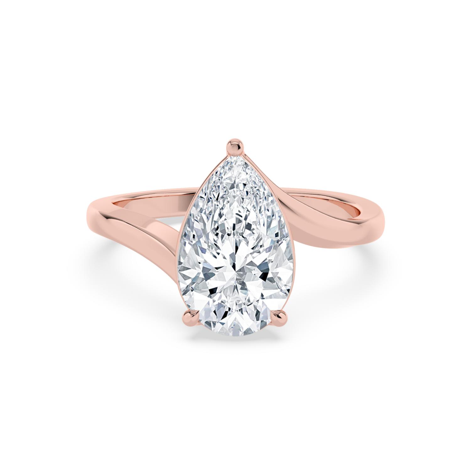 18K Rose Gold Lab Grown Diamond ENGAGEMENT RINGS 3.00 ctw ER00007PE-3