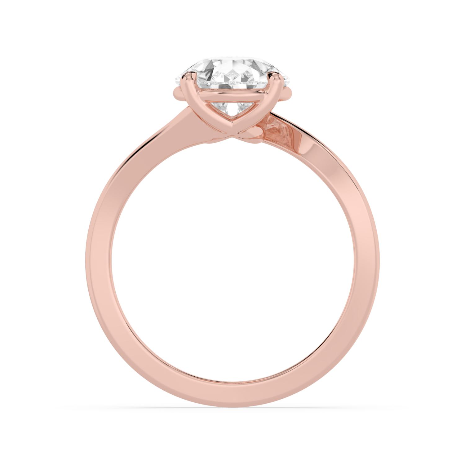 18K Rose Gold Lab Grown Diamond ENGAGEMENT RINGS 3.00 ctw ER00007PE-3