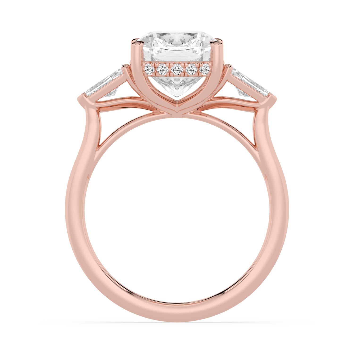 18K Rose Gold Lab Grown Diamond ENGAGEMENT RINGS 3.52 ctw ER00041CUHH-3