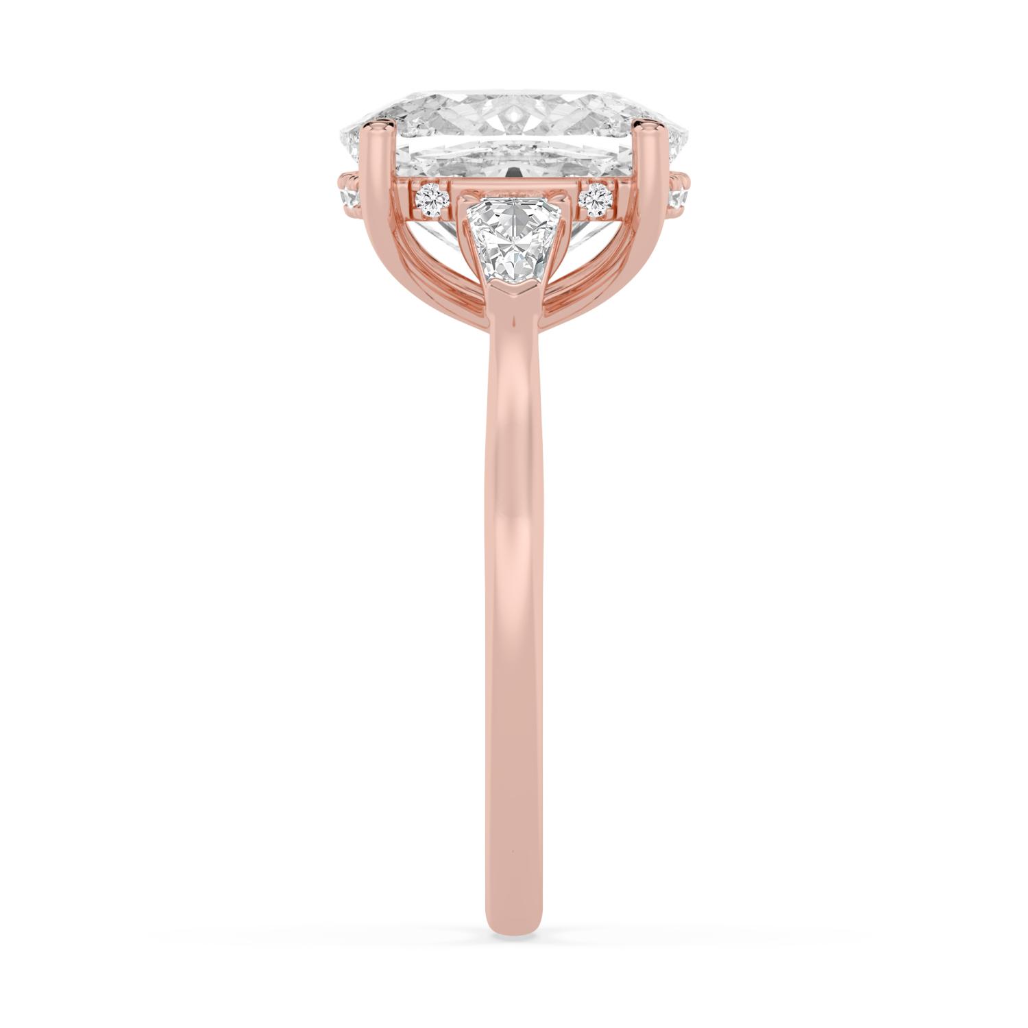 18K Rose Gold Lab Grown Diamond ENGAGEMENT RINGS 3.52 ctw ER00041CUHH-3