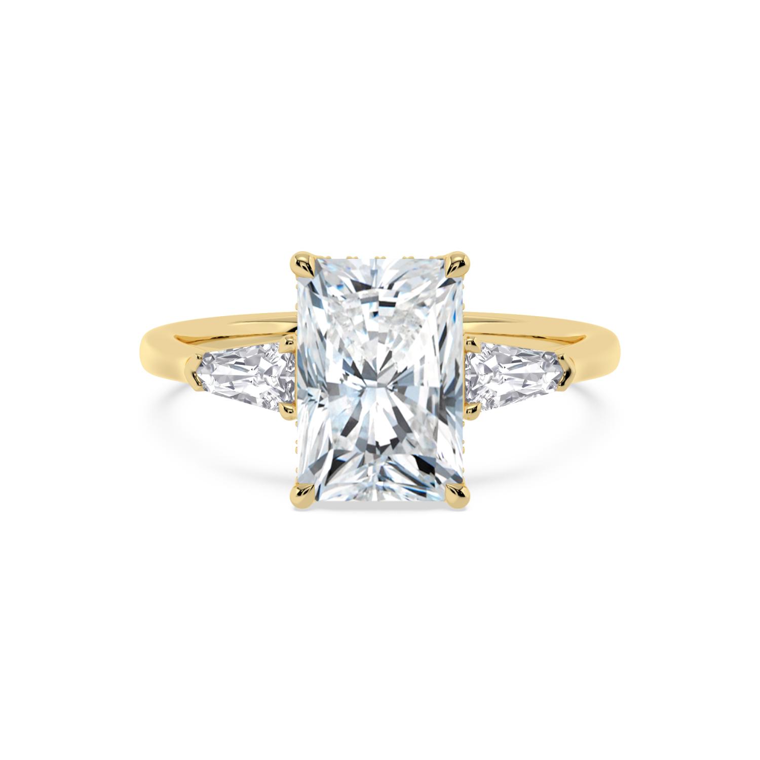 18K Yellow Gold Lab Grown Diamond ENGAGEMENT RINGS 3.50 ctw ER00041RDTHH-3