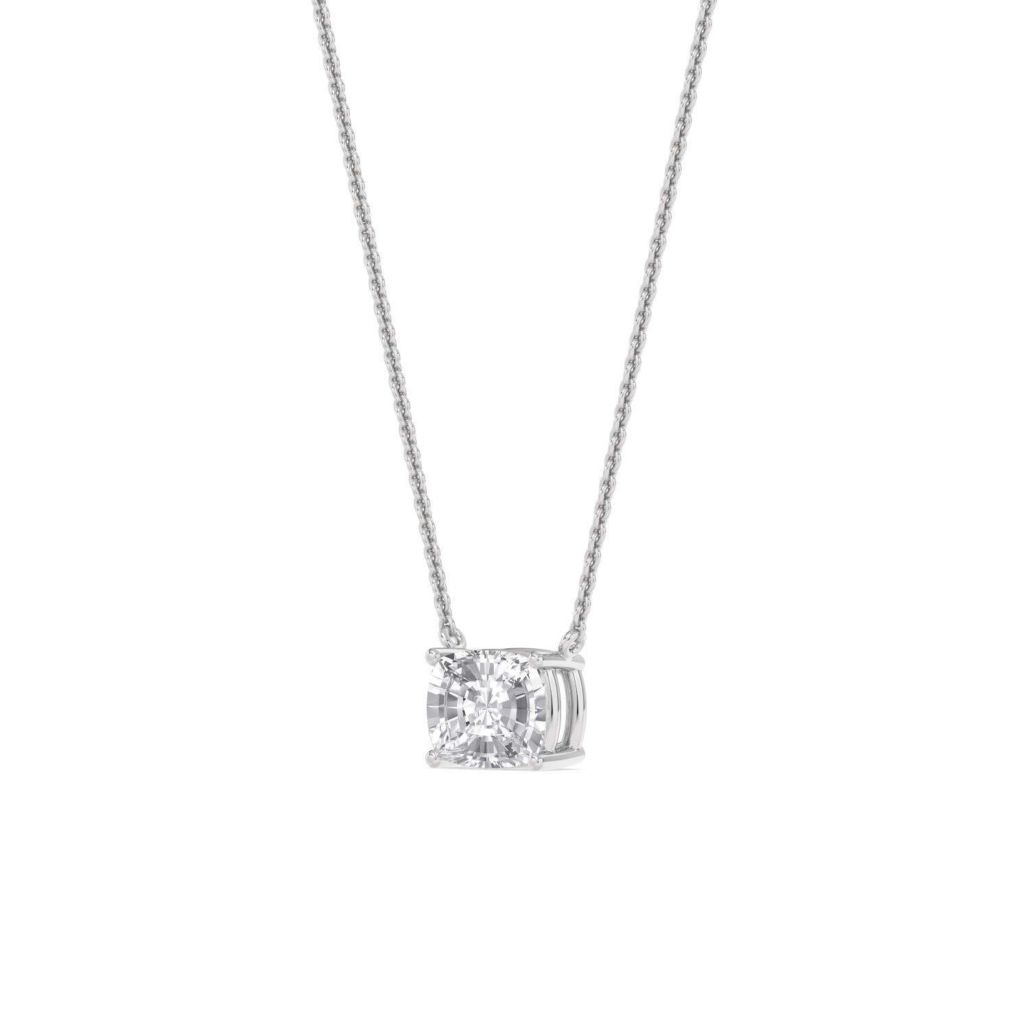 18K White Gold Lab Grown Diamond PENDANT 1.58 ctw P31603CU-1.50CT