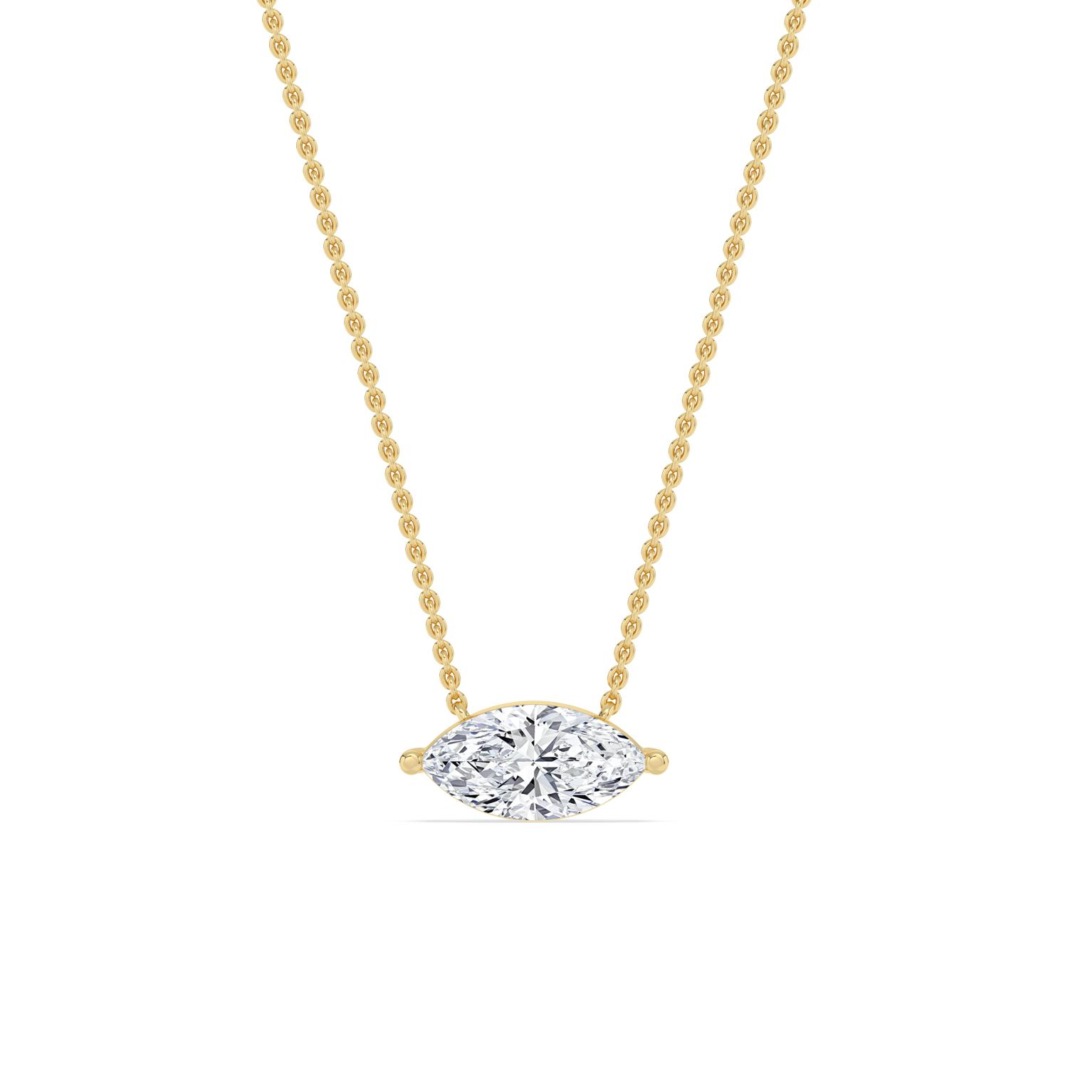 18K Yellow Gold Lab Grown Diamond PENDANT 1.50 ctw P31603MQ-1.50CT