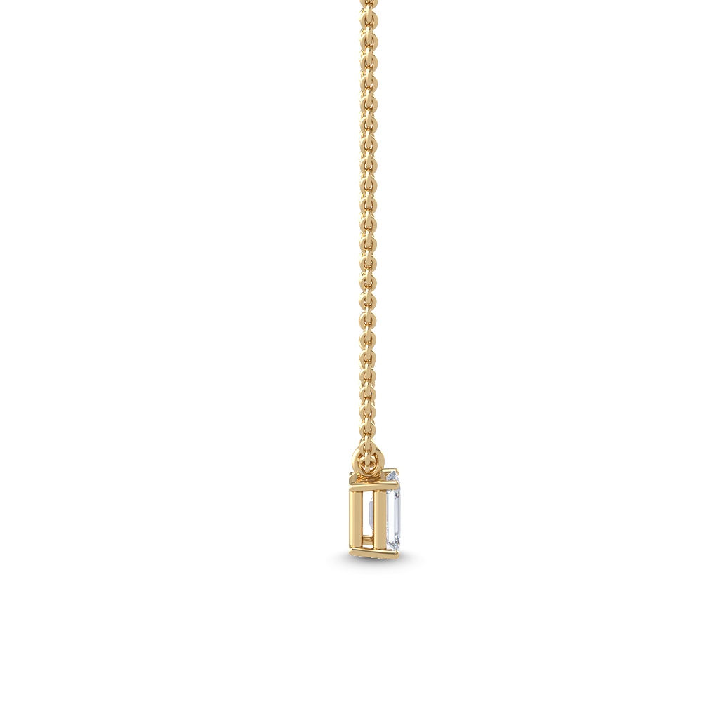 18K Yellow Gold Lab Grown Diamond Solitaire Pendant1 ctw P31604EM-1