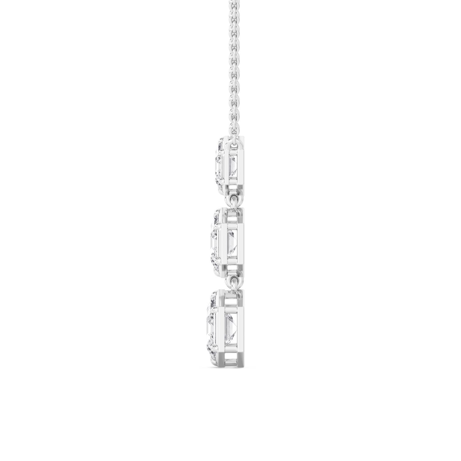 18K White Gold Lab Grown Diamond PENDANT 1.61 ctw P32546HX-1.50CT