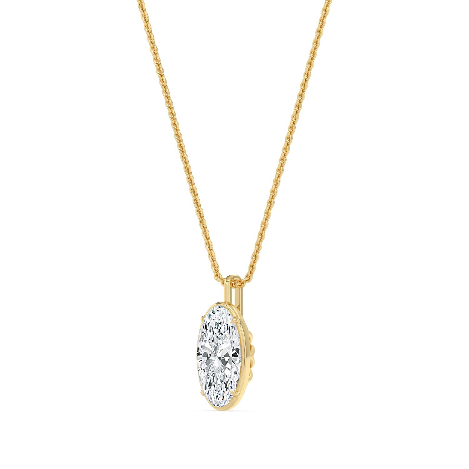 18K Yellow Gold Lab Grown Diamond PENDANT 2.00 ctw P32800MOV-2