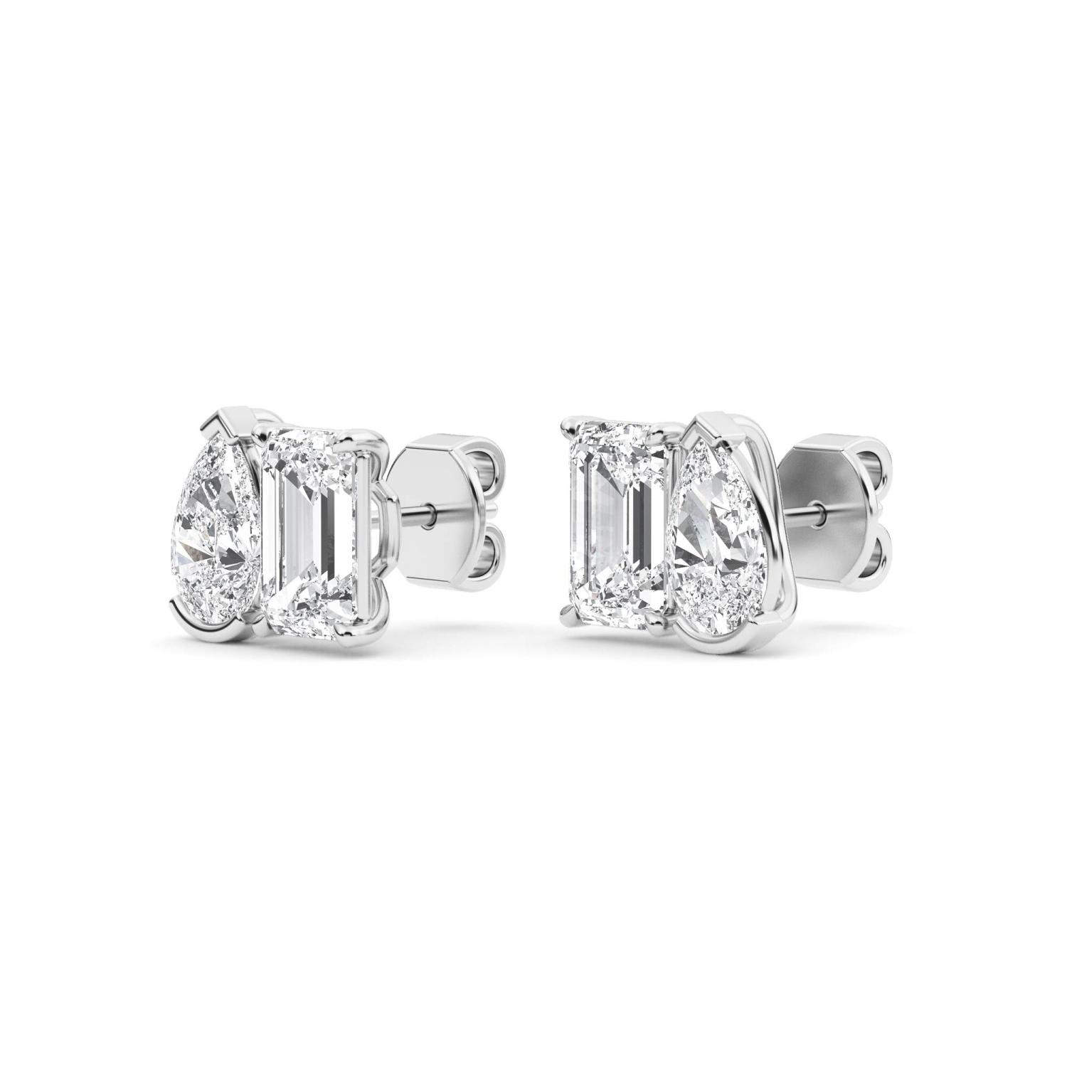 18K White Gold Lab Grown Diamond EARRINGS 2.93 ctw PSE210105EMPE-3