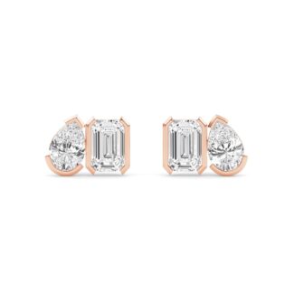 Lab Grown Diamond EARRINGS 2.34 ctw PSE210111PEEM-2.33CT