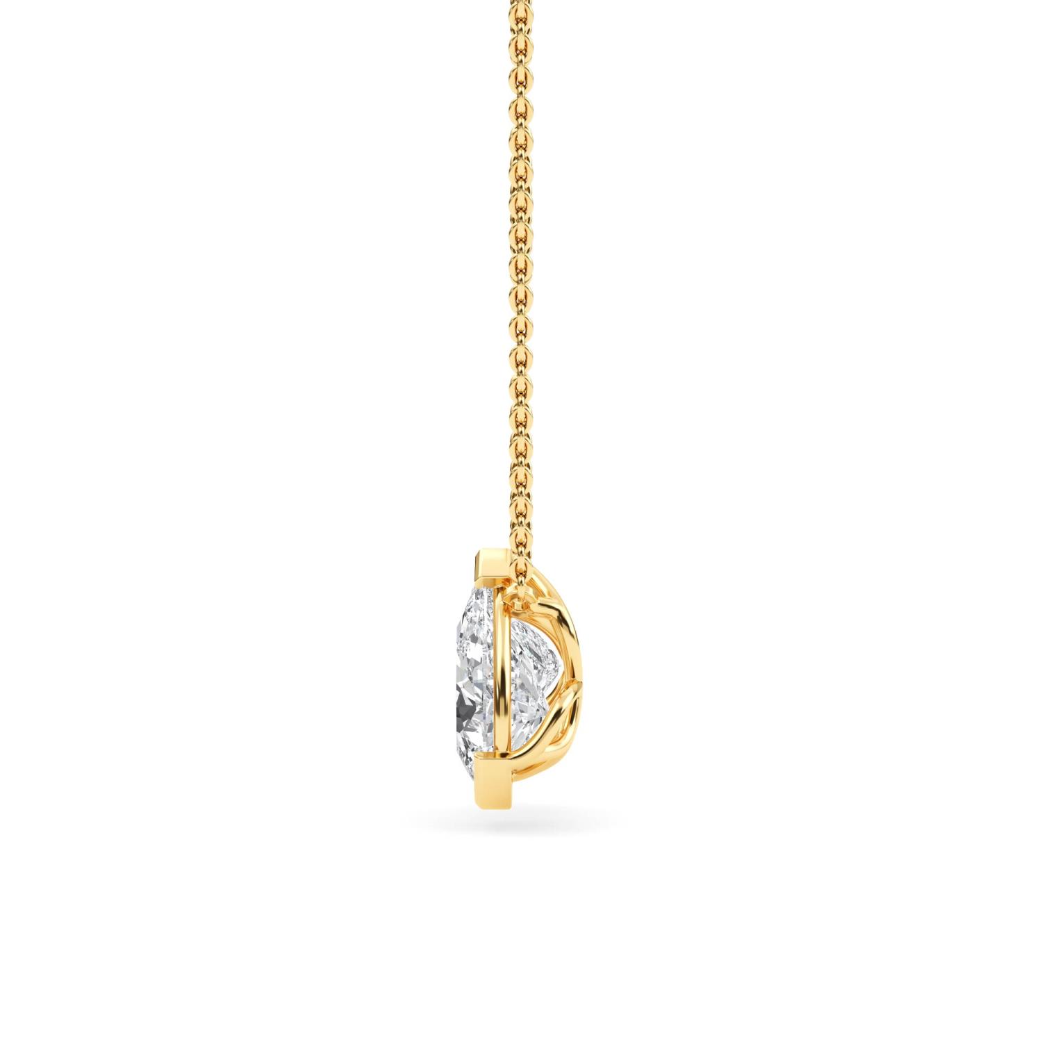 18K Yellow Gold Lab Grown Diamond PENDENT SET 3.04 ctw PSP210110PEPR-3