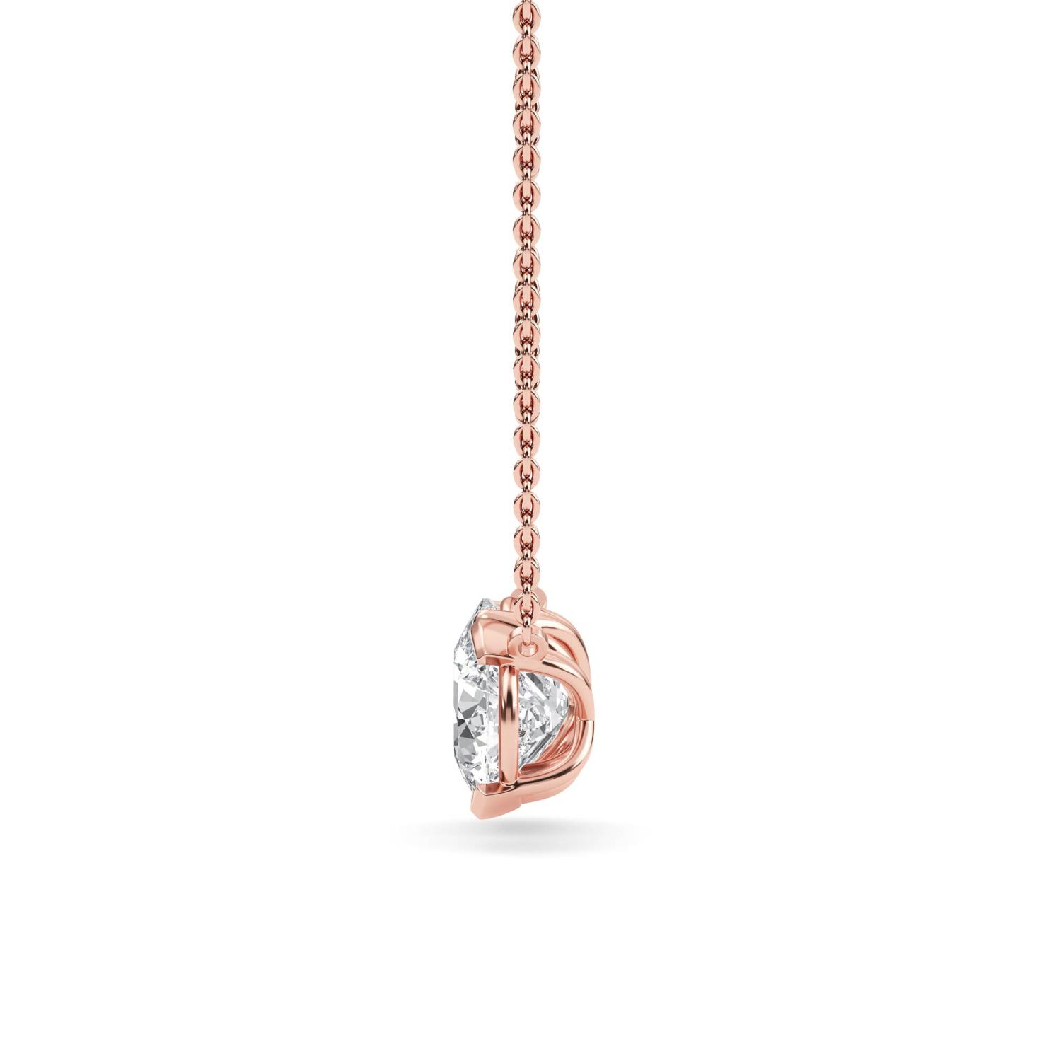 18K Rose Gold Lab Grown Diamond PENDENT SET 3.00 ctw PSP210113CURD-3