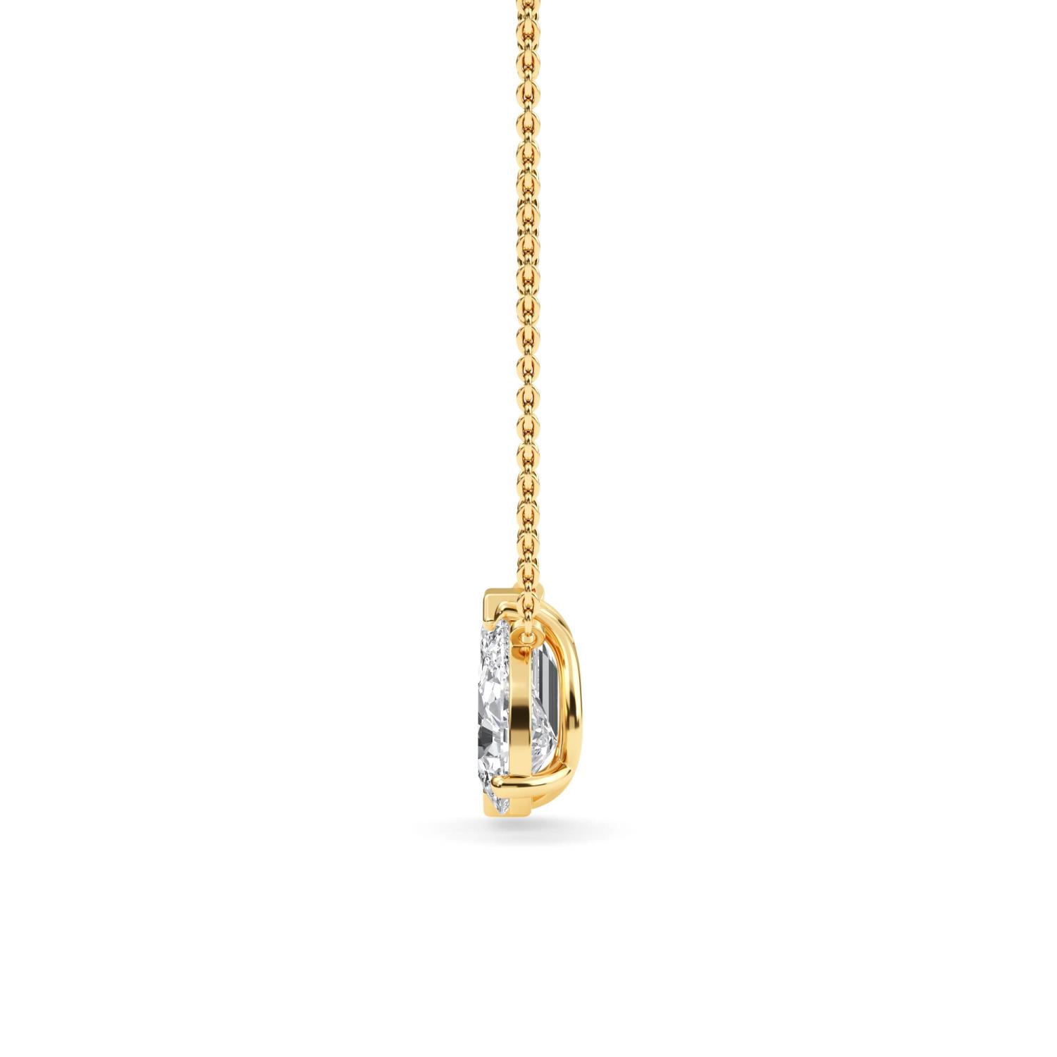 18K Yellow Gold Lab Grown Diamond PENDENT SET 3.04 ctw PSP210114EMPE-3
