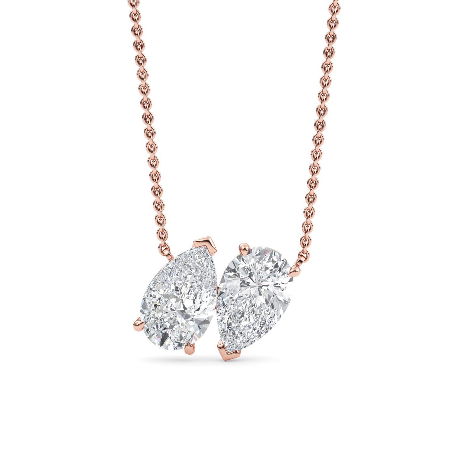 18K Rose Gold Lab Grown Diamond PENDENT SET 3.01 ctw PSP210115PE-3