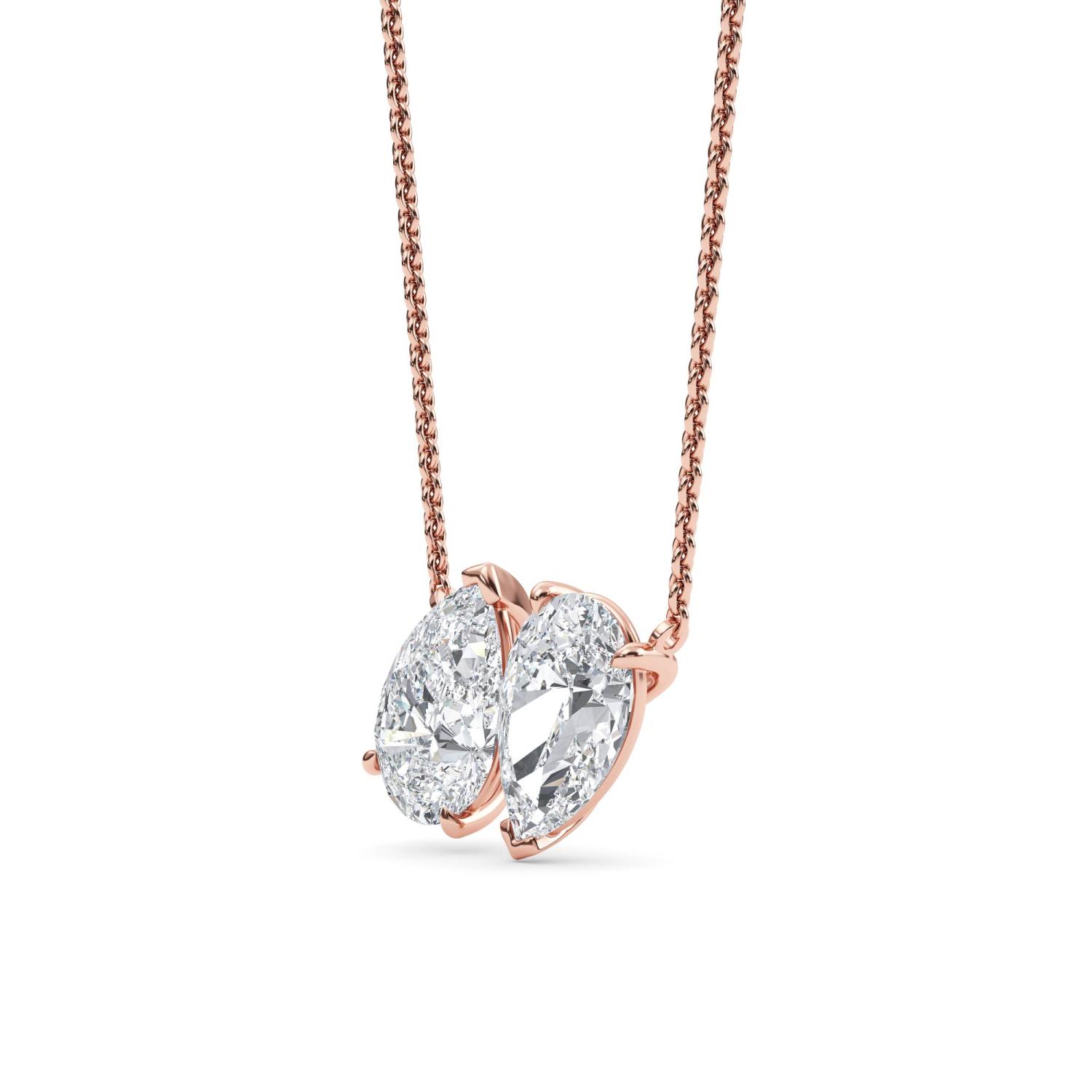 18K Rose Gold Lab Grown Diamond PENDENT SET 3.01 ctw PSP210115PE-3