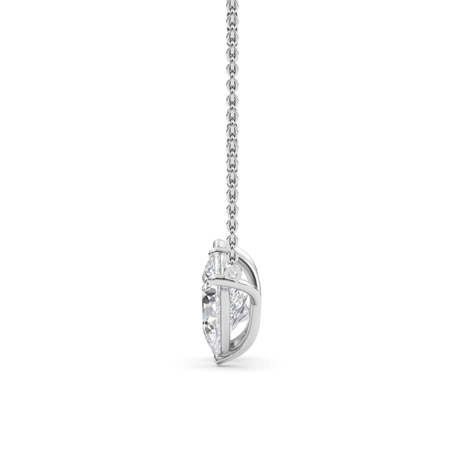 18K White Gold Lab Grown Diamond PENDENT SET 3.01 ctw PSP210115PE-3