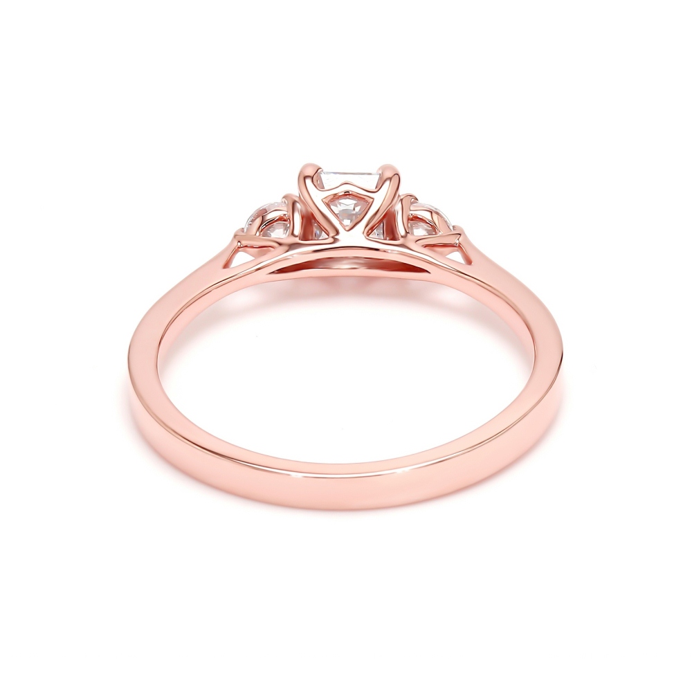 18K Rose Gold Lab Grown Diamond Engagement Ring 0.70 ctw R54526ASS-0.50CT