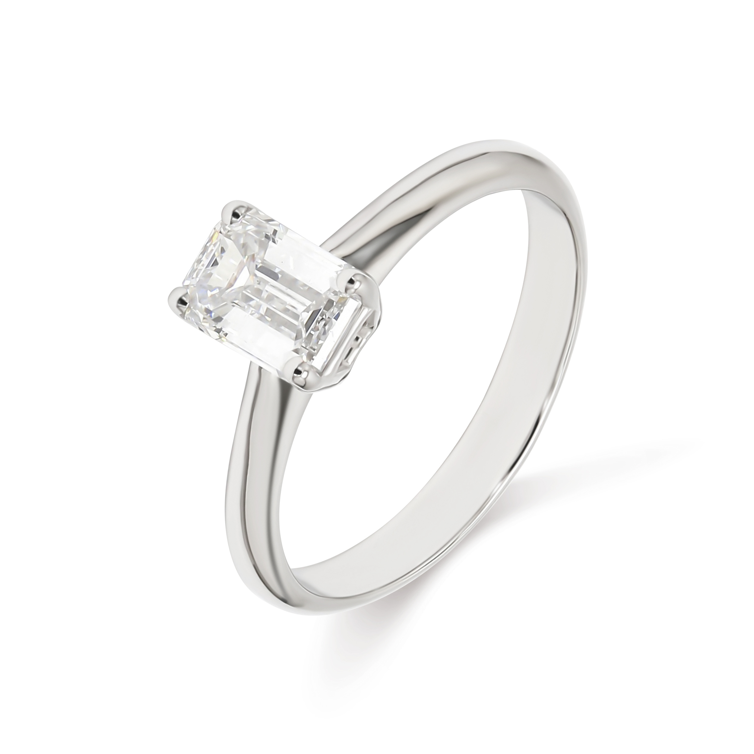 18K White Gold Lab Grown Diamond Engagement Ring R54834EM-1