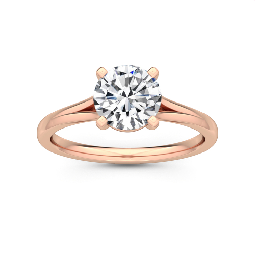 18K Rose Gold Lab Grown Diamond Engagement Ring R55010-1