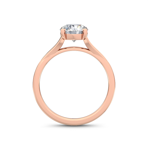 18K Rose Gold Lab Grown Diamond Engagement Ring R55010-1