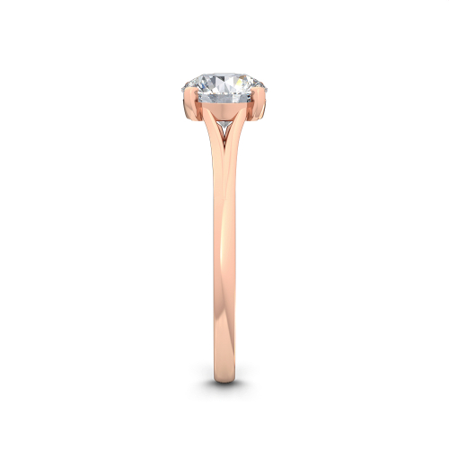 18K Rose Gold Lab Grown Diamond Engagement Ring R55010-1