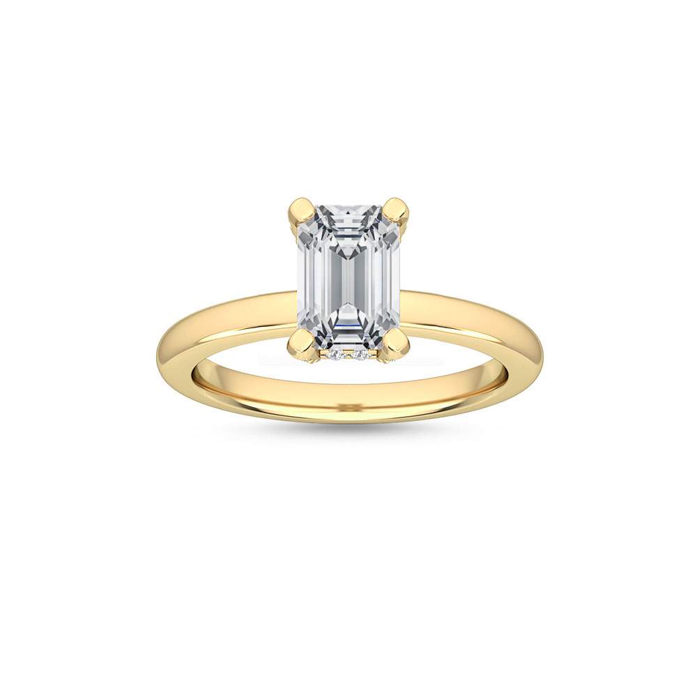 18K Yellow Gold Lab Grown Diamond Engagement Ring 1.14 ctw R55039EM-1HH