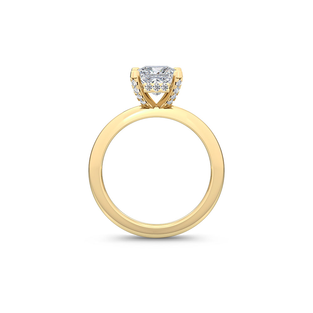 18K Yellow Gold Lab Grown Diamond Engagement Ring 1.14 ctw R55039EM-1HH