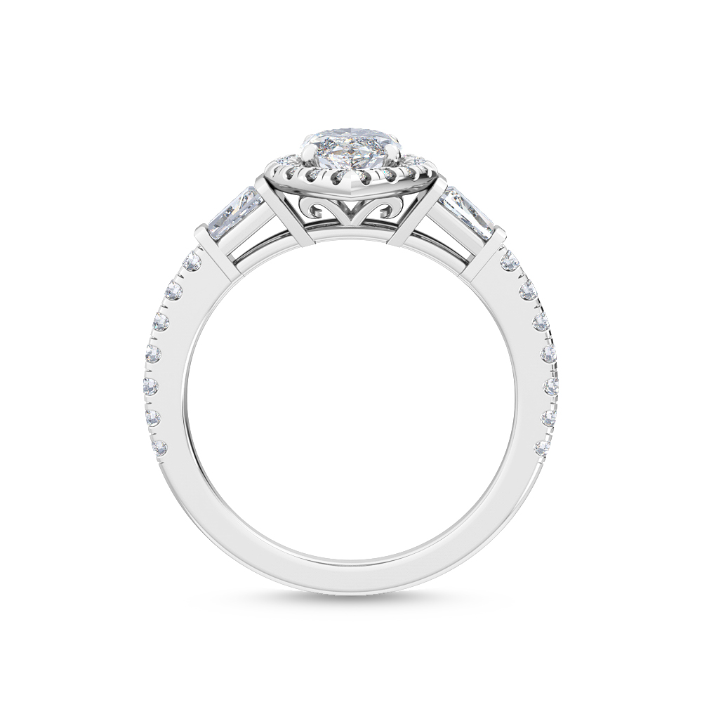 18K White Gold Lab Grown Diamond Engagement Ring 2 ctw R55519MQ