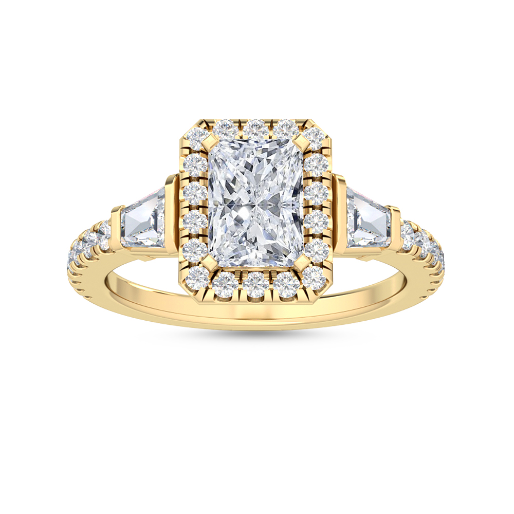 18K Yellow Gold Lab Grown Diamond Engagement Ring 1.95 ctw R55519RDT