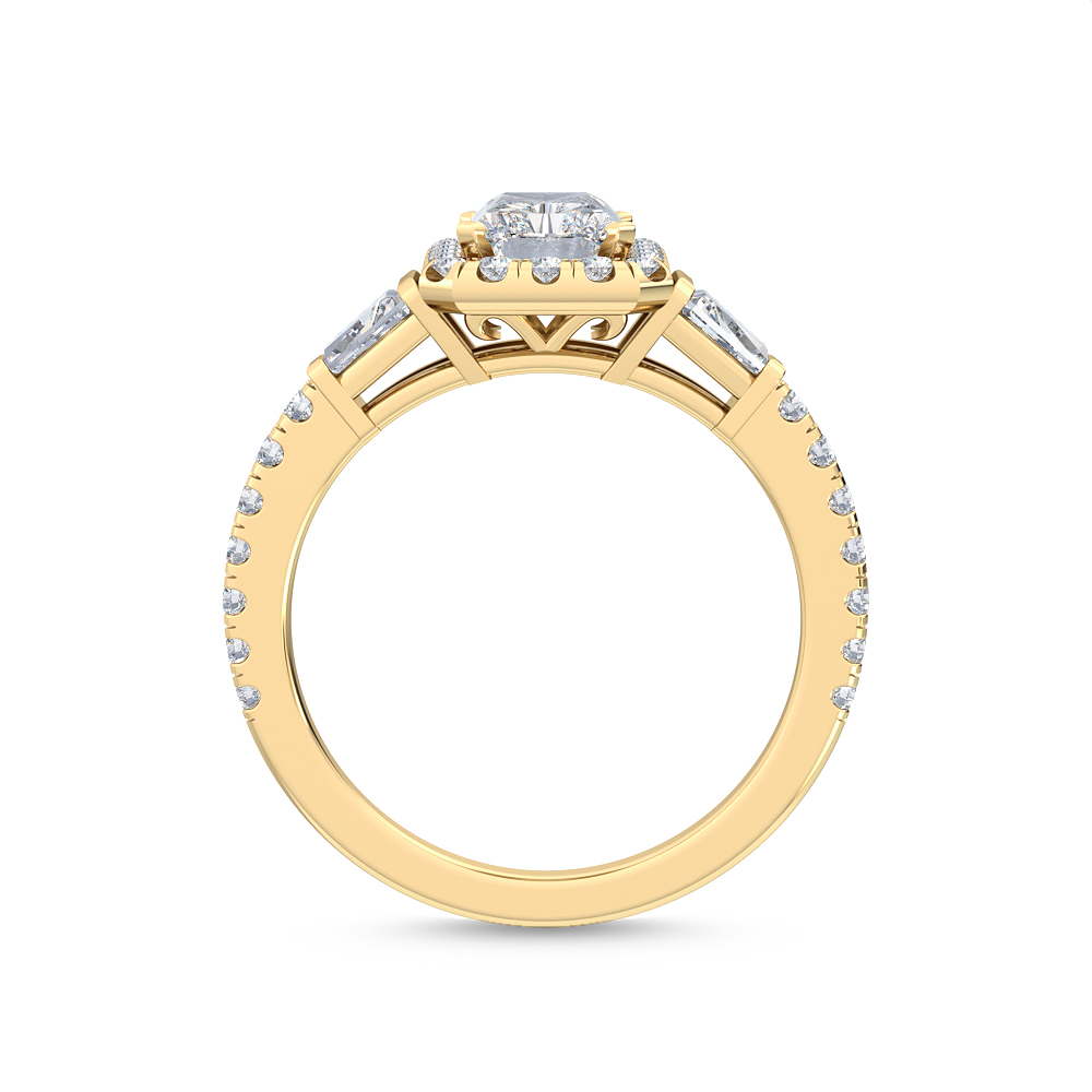 18K Yellow Gold Lab Grown Diamond Engagement Ring 1.95 ctw R55519RDT