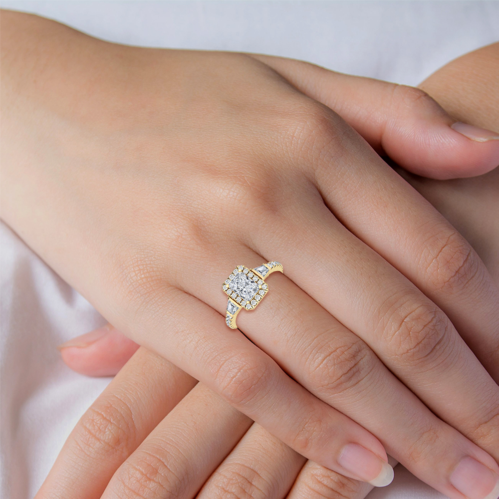 18K Yellow Gold Lab Grown Diamond Engagement Ring 1.95 ctw R55519RDT
