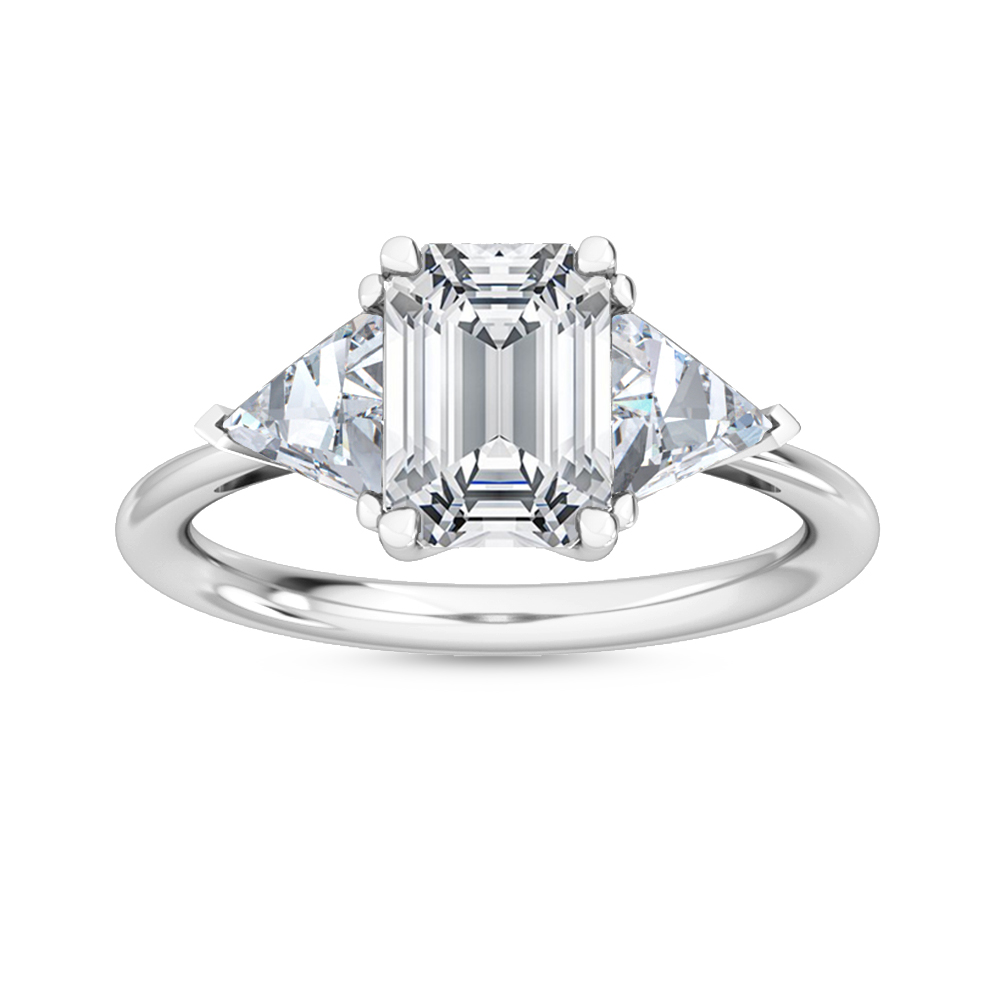 18K White Gold Lab Grown Diamond Engagement Ring 2.46 ctw R55980RDT-1.50CT