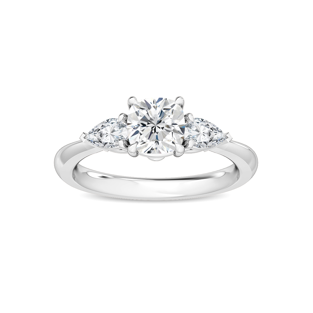 18K White Gold Lab Grown Diamond Engagement Ring 1.36 ctw R56285CU