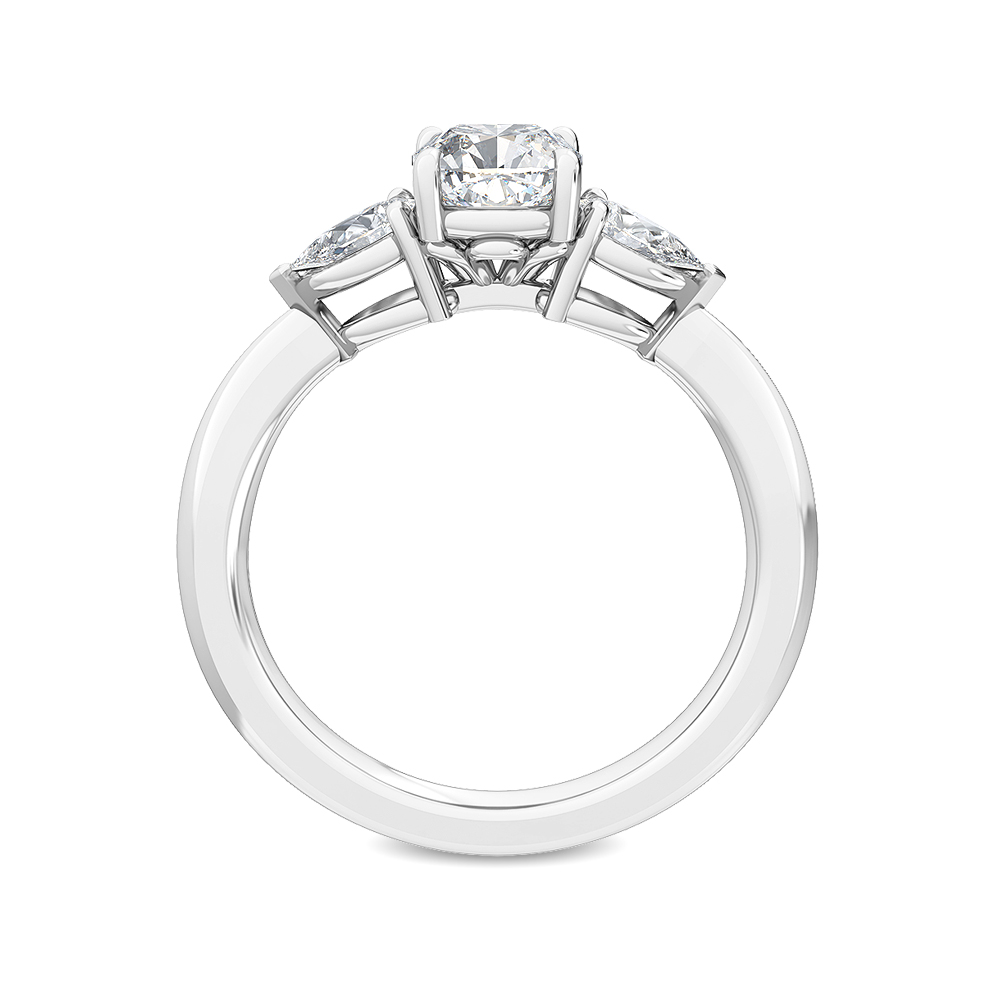 18K White Gold Lab Grown Diamond Engagement Ring 1.36 ctw R56285CU