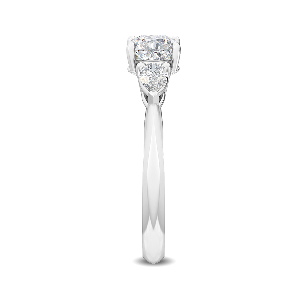 18K White Gold Lab Grown Diamond Engagement Ring 1.36 ctw R56285CU