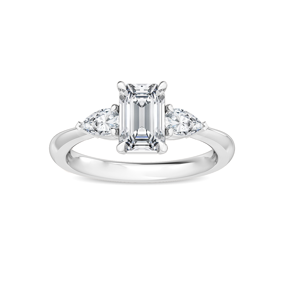 18K White Gold Lab Grown Diamond Engagement Ring 1.44 ctw R56285EM