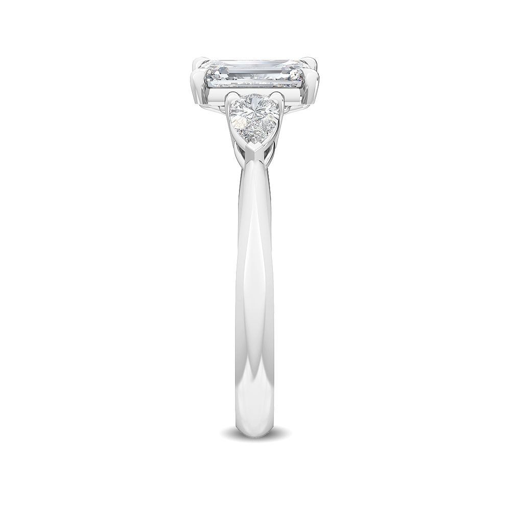 18K White Gold Lab Grown Diamond Engagement Ring 1.44 ctw R56285EM