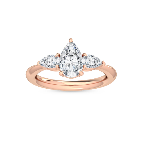 18K Rose Gold Lab Grown Diamond Engagement Ring 2.51 ctw R56285PE-2