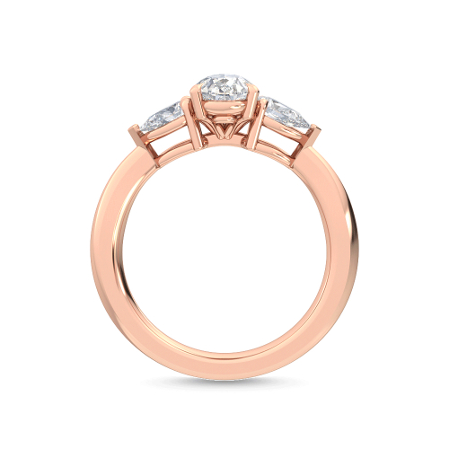 18K Rose Gold Lab Grown Diamond Engagement Ring 2.51 ctw R56285PE-2