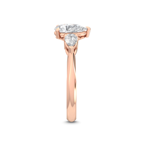 18K Rose Gold Lab Grown Diamond Engagement Ring 2.51 ctw R56285PE-2