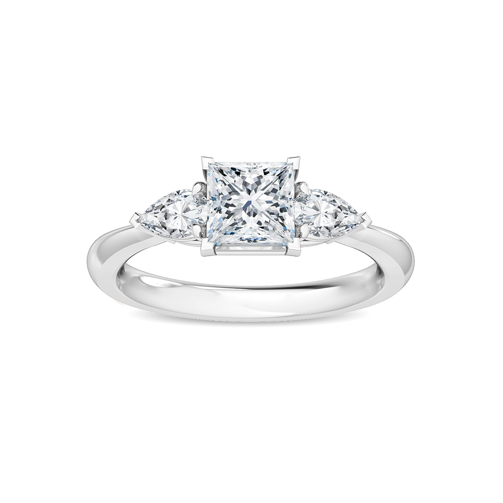 18K White Gold Lab Grown Diamond Engagement Ring 1.34 ctw R56285PRI