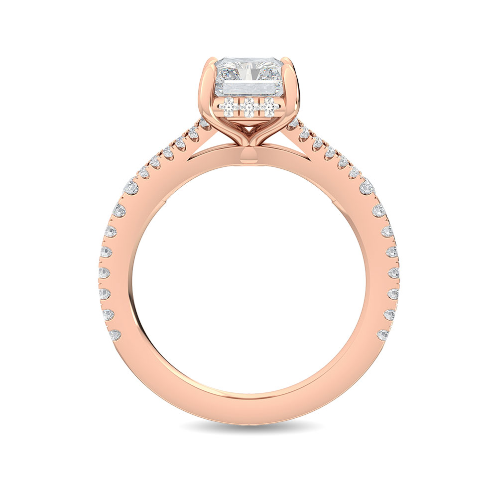 18K Rose Gold Lab Grown Diamond Engagement Ring 2.55 ctw R56374EM-3