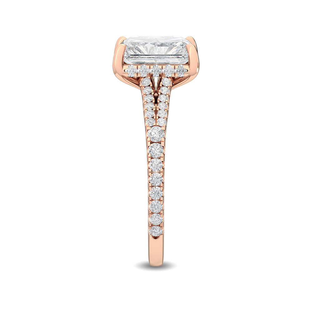 18K Rose Gold Lab Grown Diamond Engagement Ring 2.55 ctw R56374EM-3