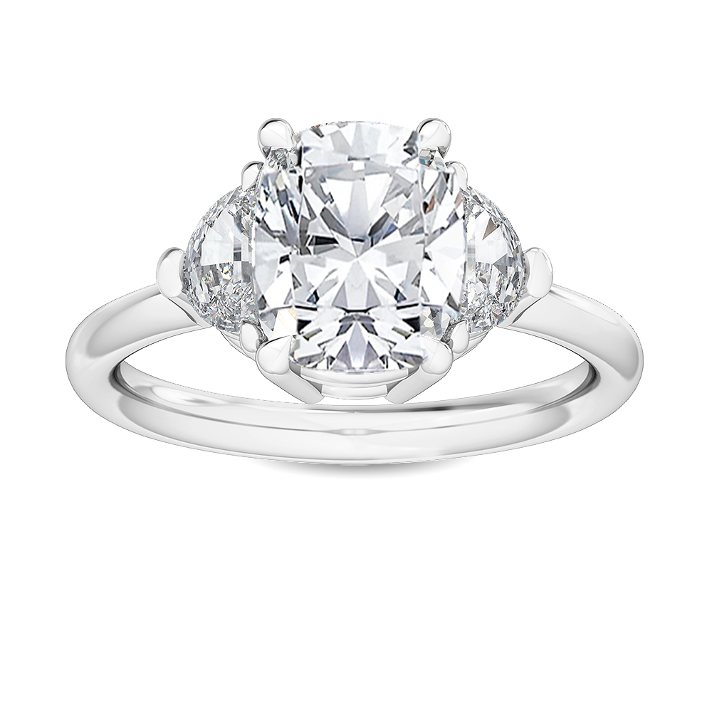 18K White Gold Lab Grown Diamond Engagement Ring 1.30 ctw R56936CU-1
