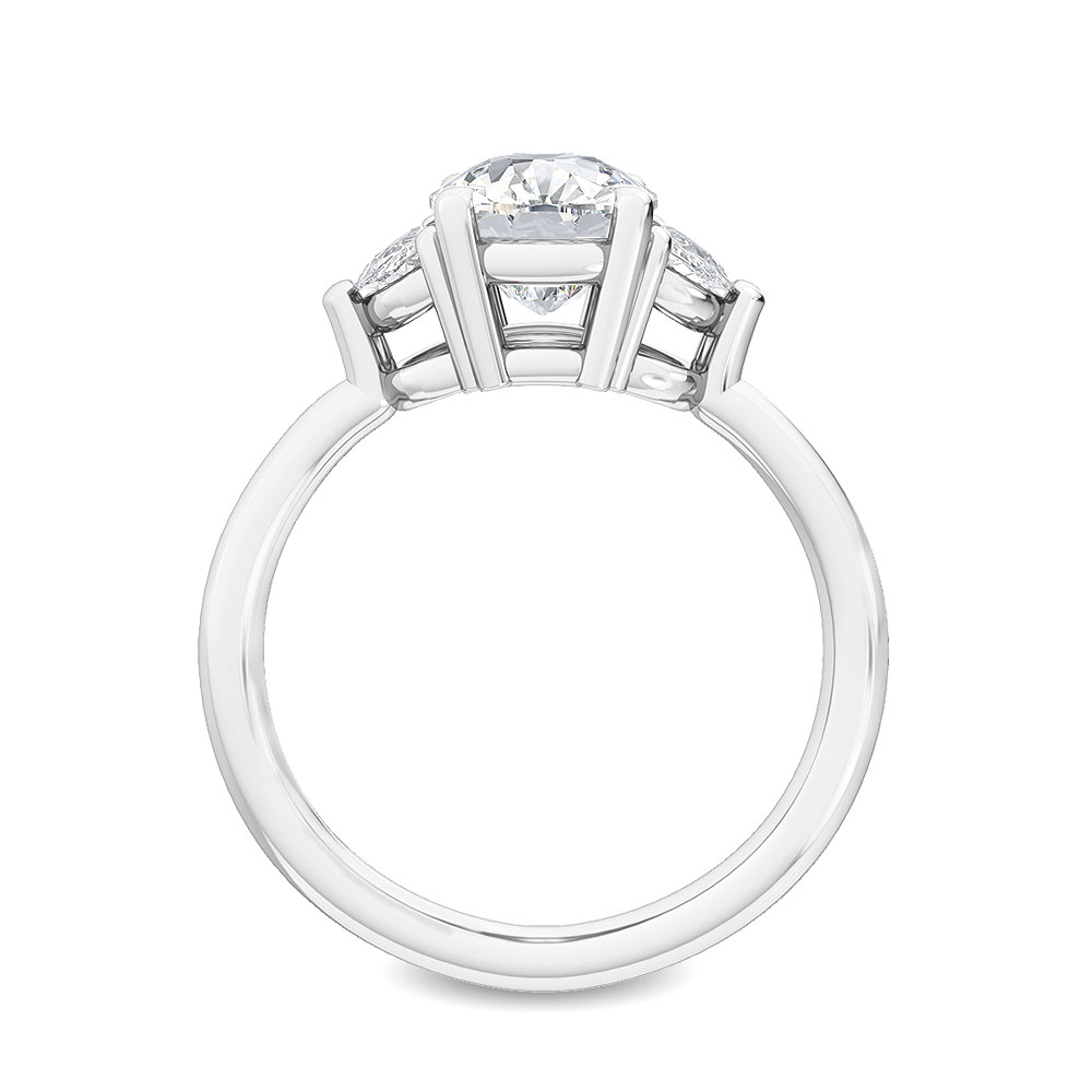 18K White Gold Lab Grown Diamond Engagement Ring 1.30 ctw R56936CU-1