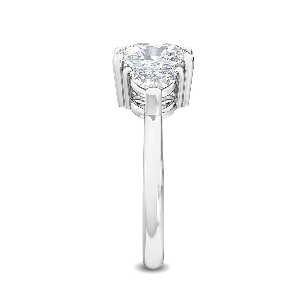 18K White Gold Lab Grown Diamond Engagement Ring 1.30 ctw R56936CU-1