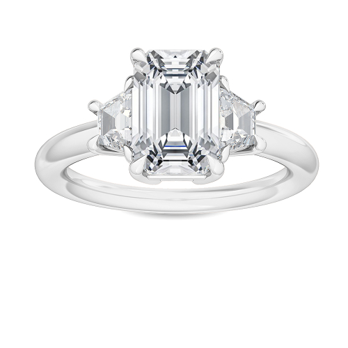 18K White Gold Lab Grown Diamond Engagement Ring 1.30 ctw R56938EM-1