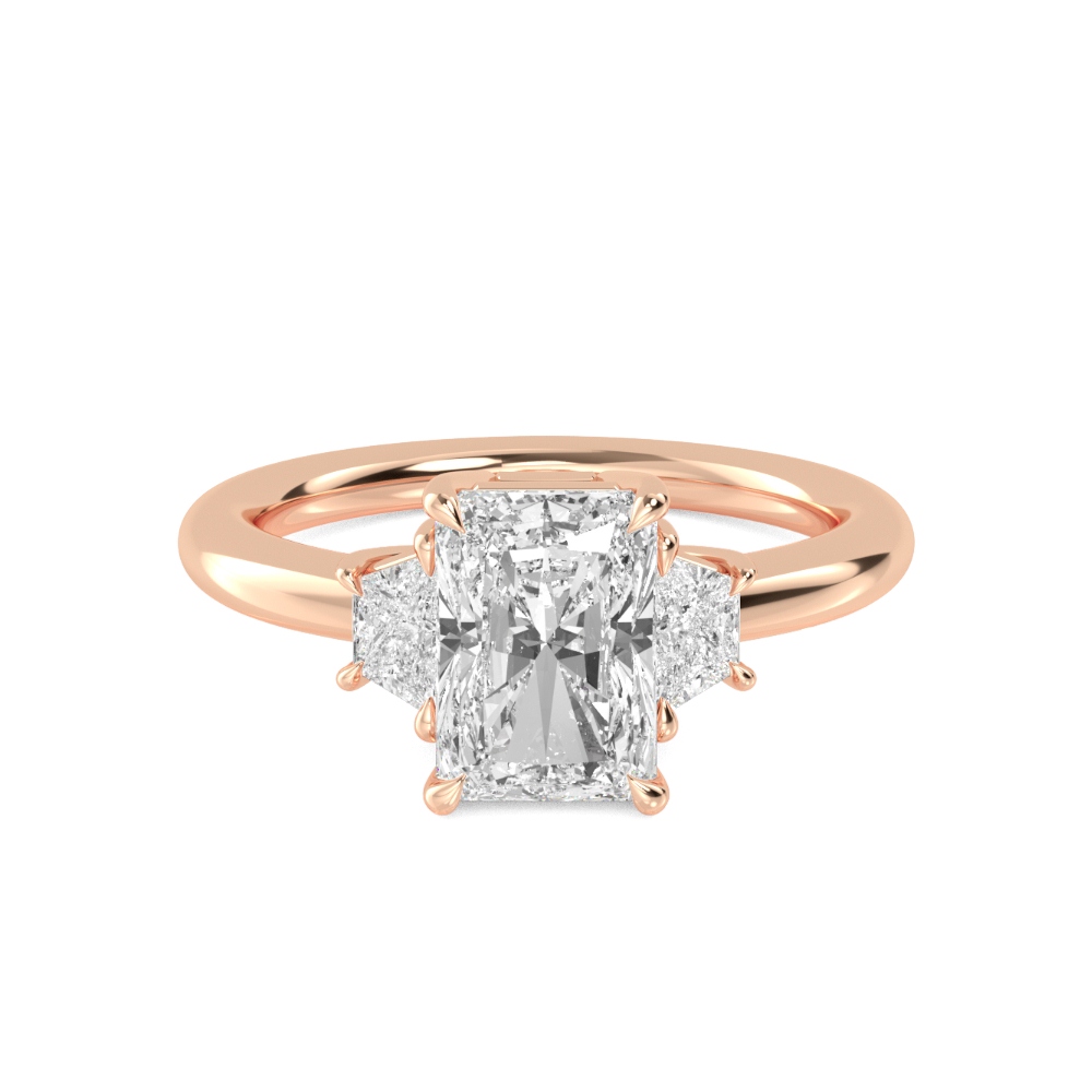 18K Rose Gold Lab Grown Diamond Engagement Ring 1.42 ctw R56939RDT-1