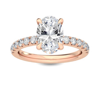 Lab Grown Diamond Engagement Ring 1.44 ctw R57100OV-1HH