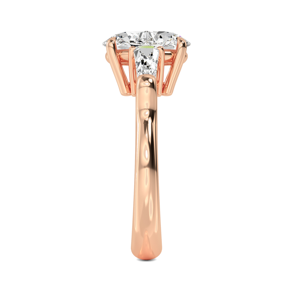 18K Rose Gold Lab Grown Diamond Engagement Ring 2.52 ctw R57604OV-2