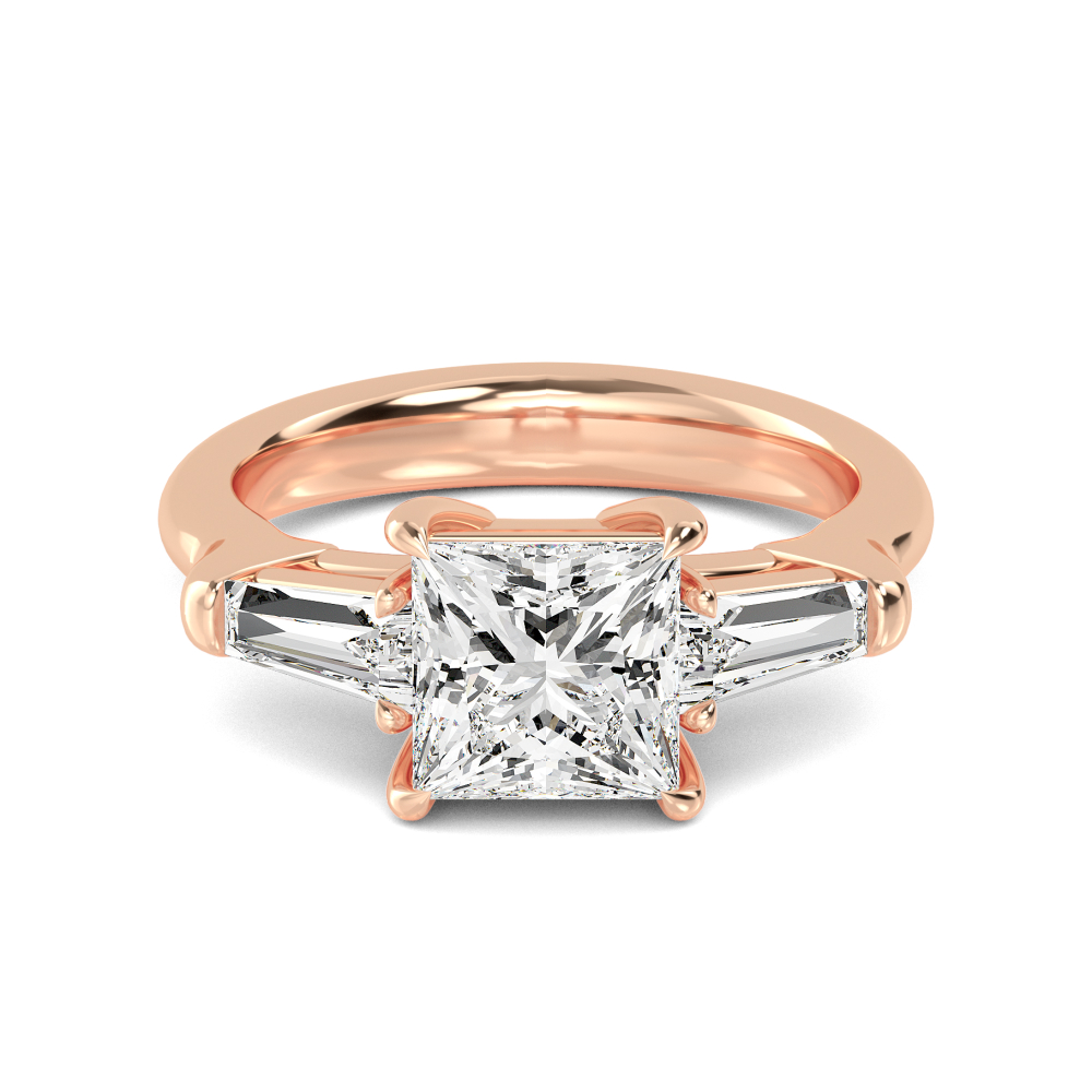 18K Rose Gold Lab Grown Diamond Engagement Ring 2.53 ctw R57604PR-2